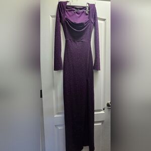 Windsor Purple Long Sleeve Bodycon Dress